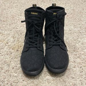 🖤 DR. MARTENS Sheridan Leopard Womens Canvas Boots